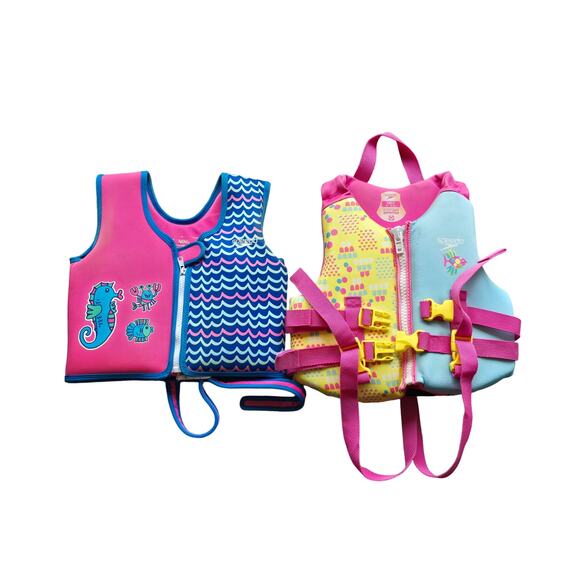 Speedo Swim Kids Flotation Device Type III PDF Life Vest Jacket & Training Float - Picture 6 of 7